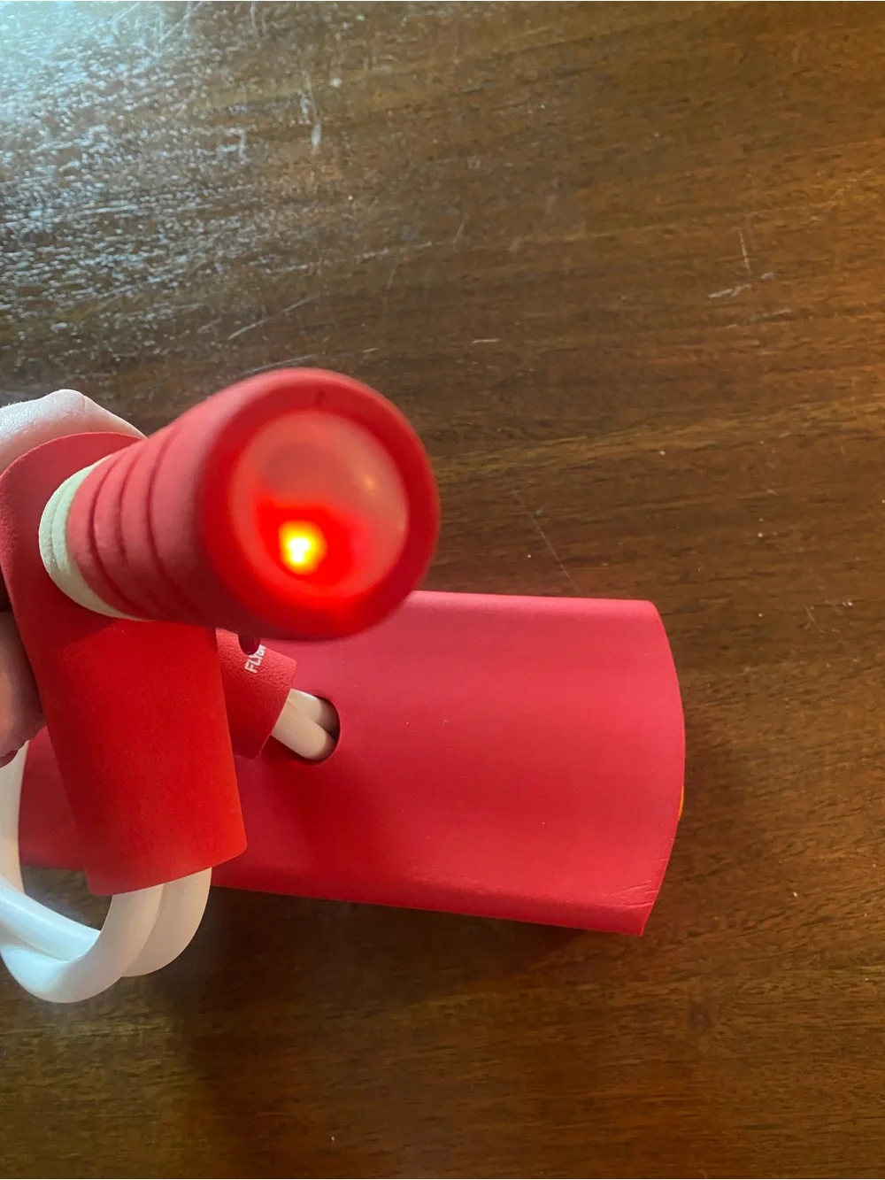 Flybar My First Durable Foam Pogo Jumper - Red Fire Truck Edition Lights Up EUC